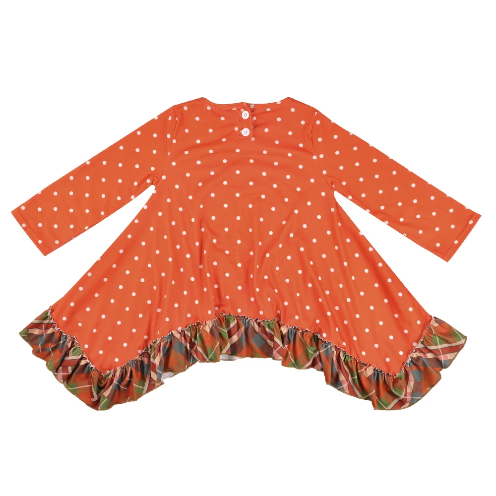 Одежда для маленьких девочек на День Благодарения детская одежда с вышивкой в