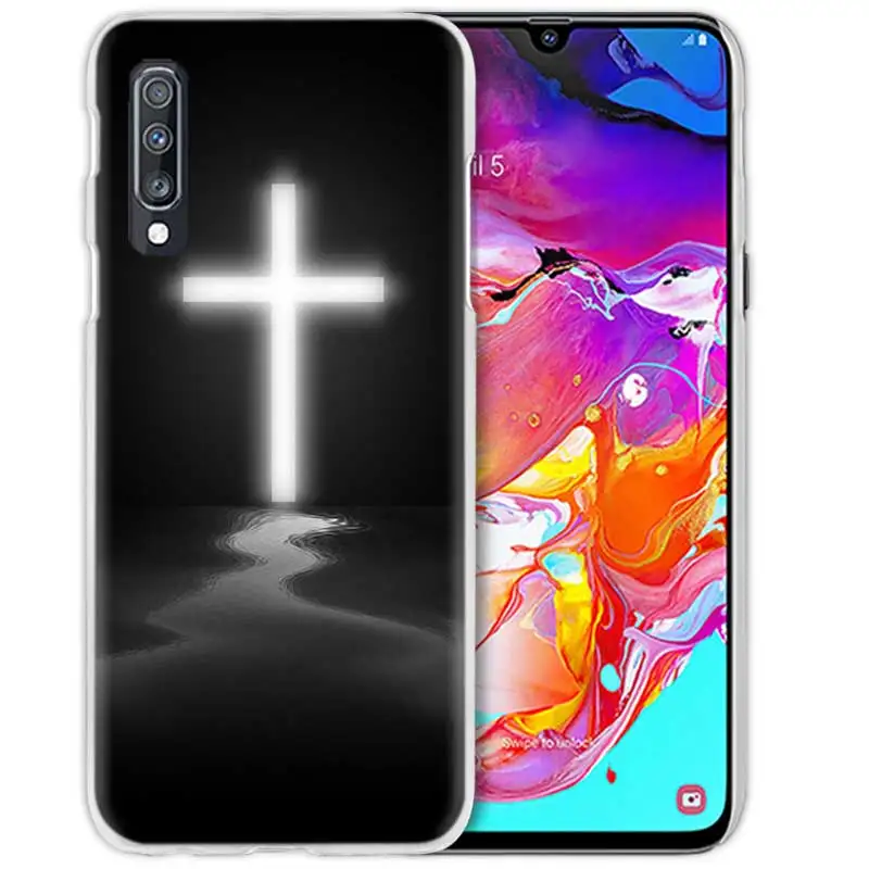С христианскими текстами и кросс-чехол для samsung Galaxy M40 A50 A80 A70 A60 A40 A30 A20e A10 J4 J6 плюс J8 жесткий чехол из ПК для телефона
