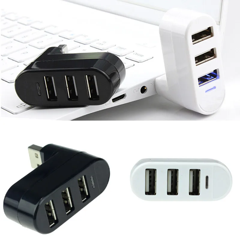 Mokingtop 3 порта концентратор USB 2 0 Мини Поворотный сплиттер адаптер для ПК ноутбука