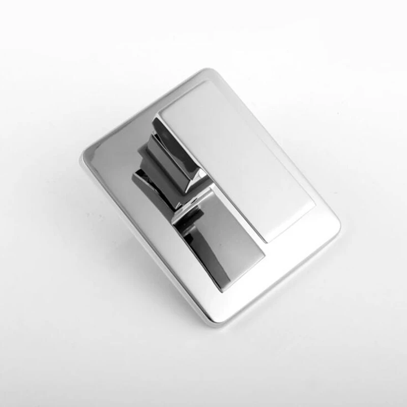 

LED Bath In Wall Shower Faucets Chrome Wall Mount Bathroom Faucet Set Rainfall Square Shower Head Bath Mixer Tap ELS10