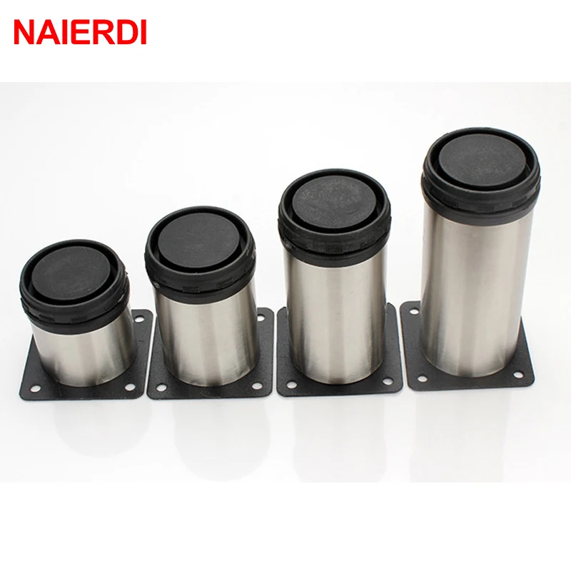 NAIERDI 5 см 30 мебель регулируемые ножки шкафа из нержавеющей стали стол диван