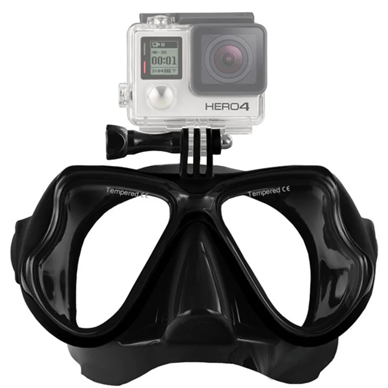 

Подводная маска для дайвинга, маска для камеры Gopro Xiaomi Yi из закаленного стекла для дайвинга, маска для Акваланга для Gopro Hero 4 3 Sj4000, аксессуары