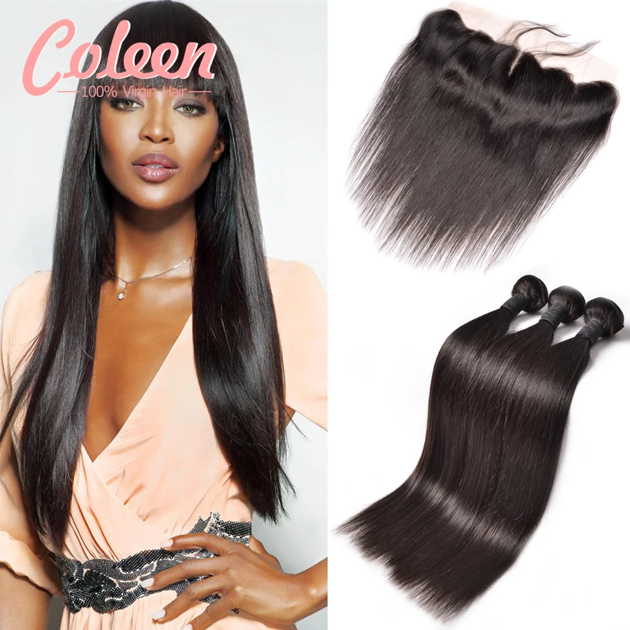 4 Расслоение Бразильские Волосы Переплетения Расслоения С Закрытие 4*13