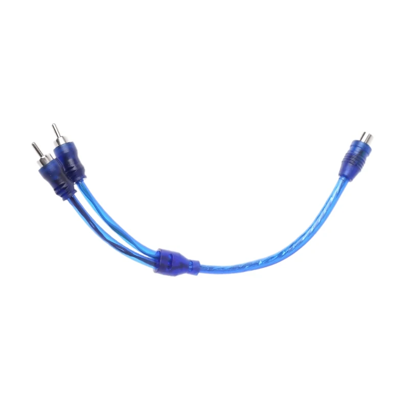 

1 Female RCA 2 Male Splitter Connector Stereo Audio Signal Adapter Cable Wire