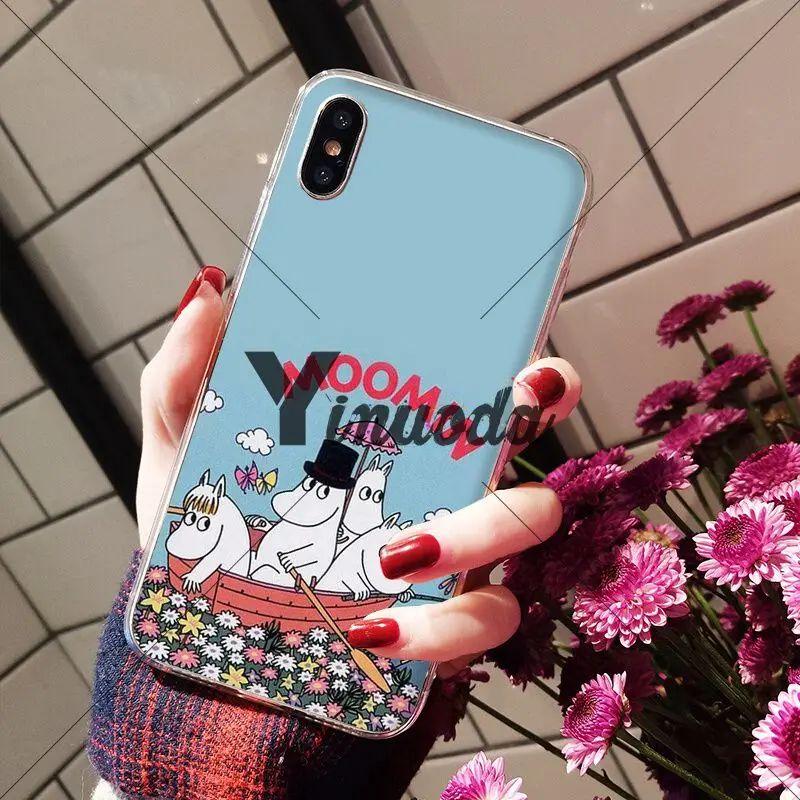 Yinuoda Moonmin Hippo милый мультяшный чехол с животными мягкий для телефона iPhone X XS MAX 6 6S 7