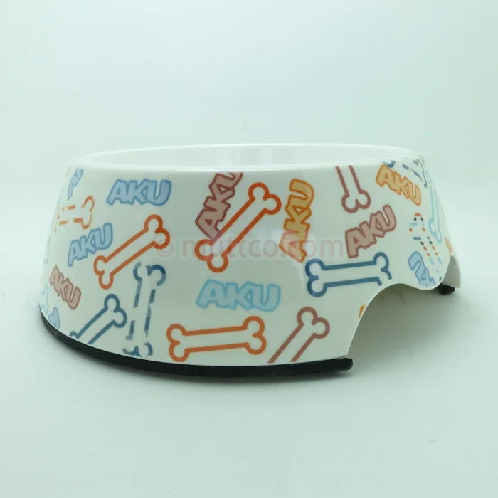 Удобная съемная двойная противоскользящая круглая миска для собак из