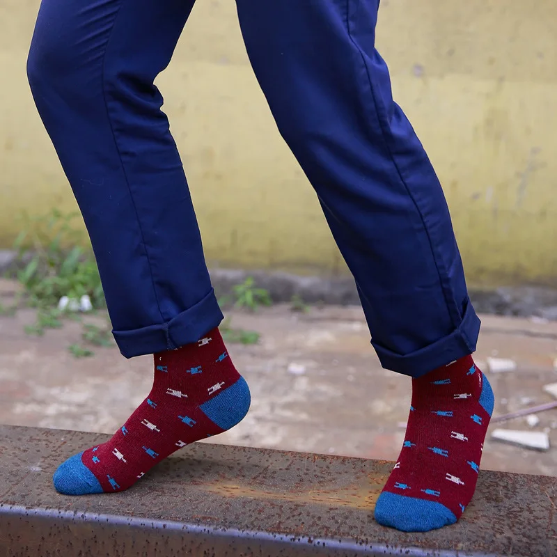 10 Пар/лот Новый мужской кролик шерстяные носки в середине зимы и зимние