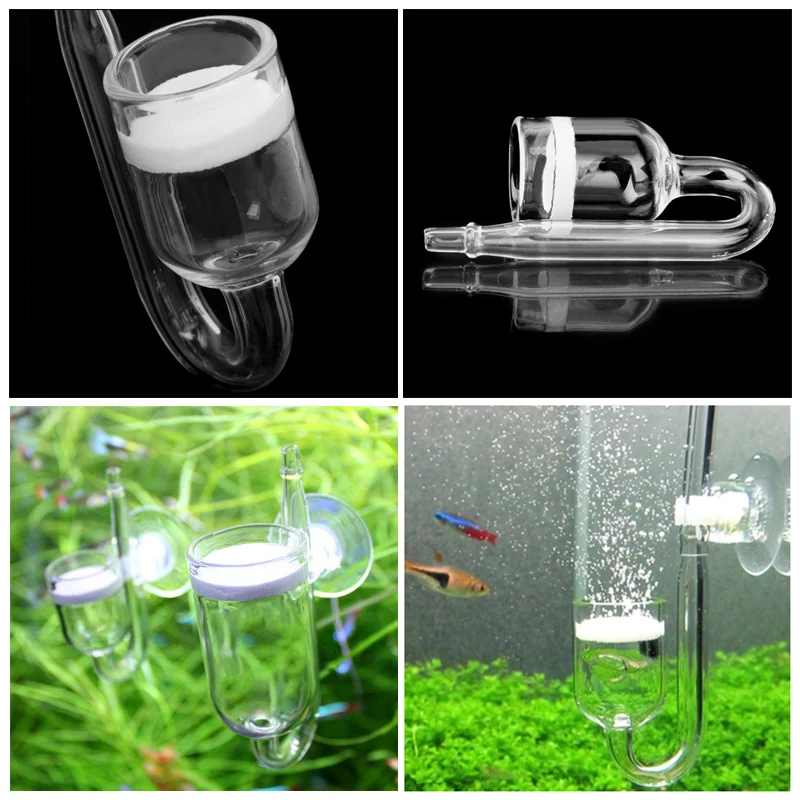 СО2 диффузор стеклянный аквариум углекислый реактор распылитель Bubble Maker бак для