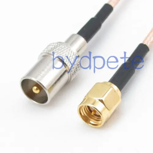 Кабель IEC TV DVB T штекер к SMA штекеру прямой RG316 Перемычка отрезок 4 дюйма ~ 10 футов|sm