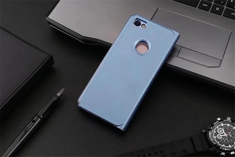 Для Xiao mi Red Note 5A Note5A Prime 4X A2 A1 5X6 6X Note3 x2 5C F1 хром вид смарт флип rror кошелек чехол для