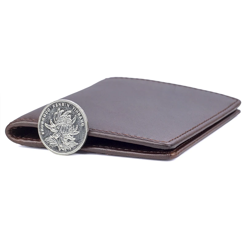 Genuine Leather Men's fashion Purse Card Holder New Style Wallet Brown Color Causal Pocket | Багаж и сумки