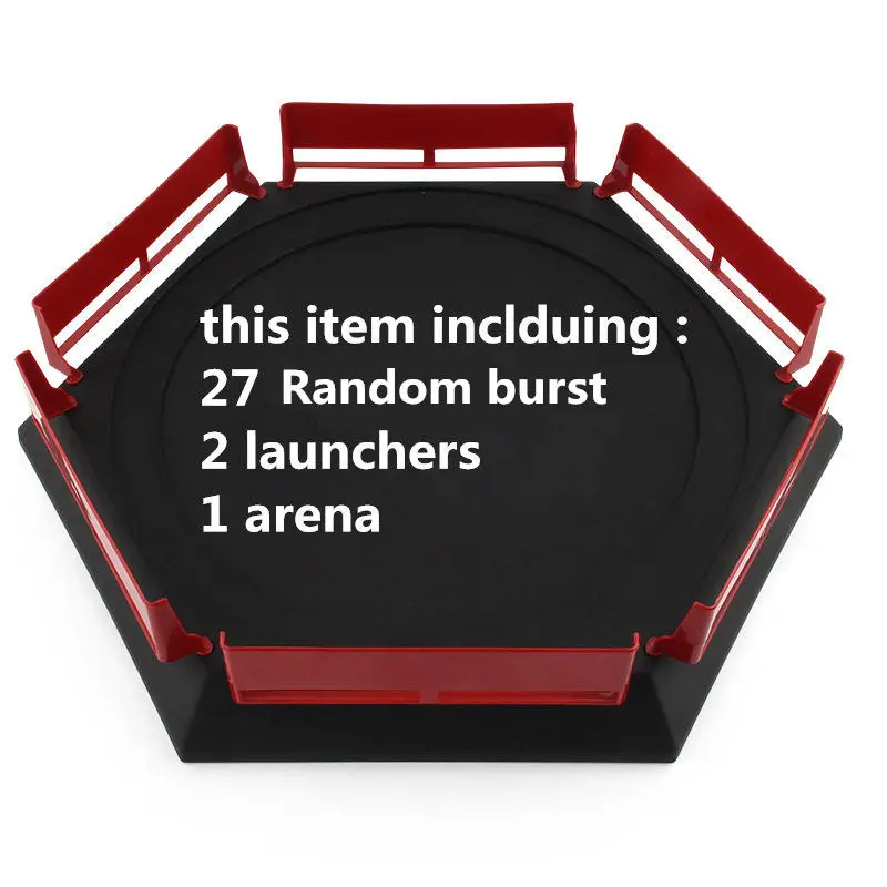 27pcs Random burst Прямая Beyblade Burst игрушки с пусковым устройством стартер и арена Bayblade Металл Fusion Бог спиннинг Топы Bey Blade лезвия игрушки - Цвет: 27pcs Random burst