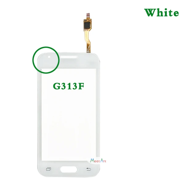 G313F White Для samsung Galaxy DUOS Ace 4 G313 G313F G313H или G316 G316H G316F сенсорный экран дигитайзер сенсор внешняя стеклянная панель объектива - Цвет: G313F White