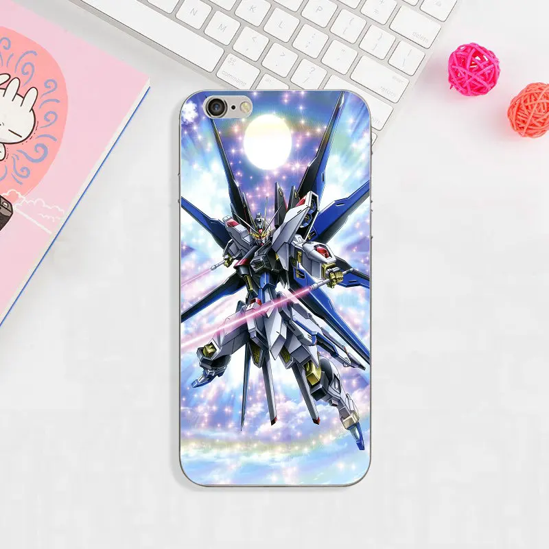 Cartoon Games Gundam Soft Clear TPU Silicon Mobile Phone Case For iphone 4 4s 5 5s se 6 6s plus 7 7plus 8 8plus X XR XS MAX | Мобильные