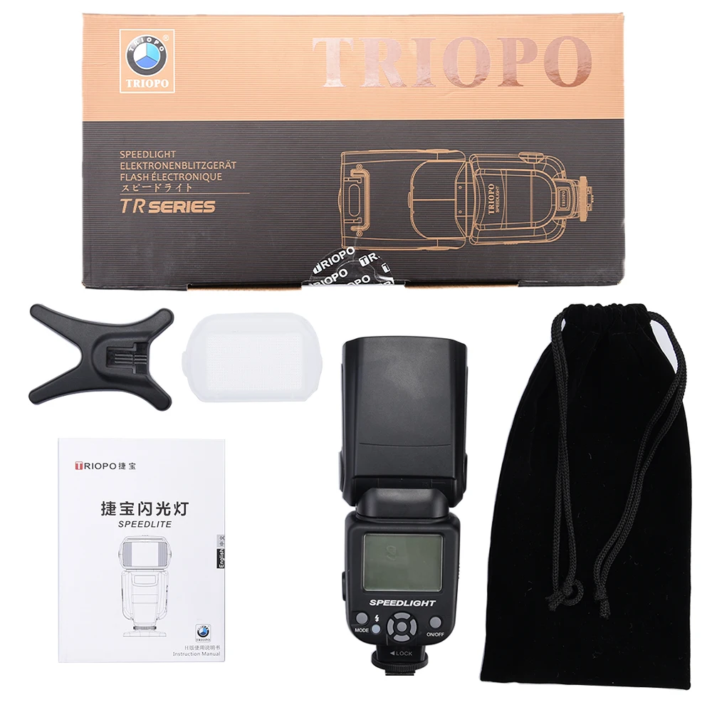 Triopo TR-950 вспышка светильник Speedlite универсальный для Fujifilm Olympus Nikon Canon 650D 550D 450D 1100D 60D 7D 5D камеры