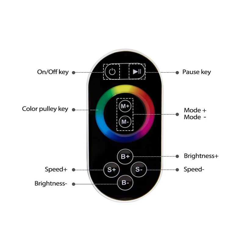 LMID Панели управления RGB DC5v ~ 24v Wi Fi 100 Беспроводной сенсорный экран Android IOS Смартфон
