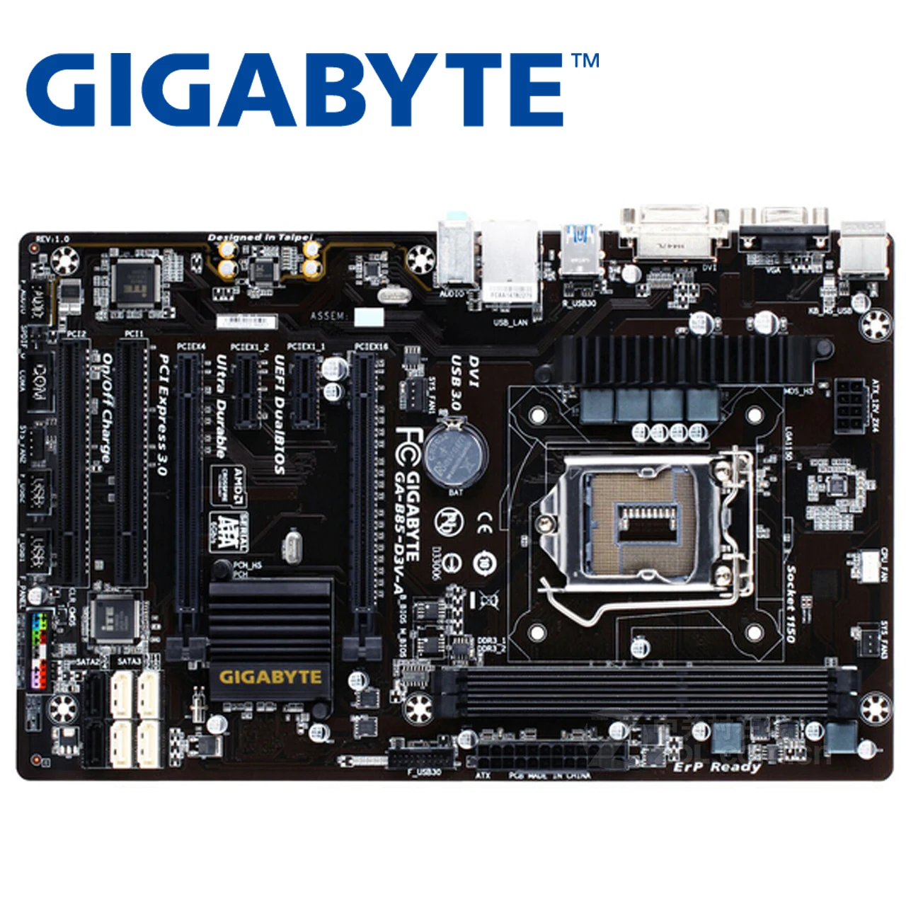 LGA 1150 Gigabyte GA B85 D3V A оригинальная материнская плата USB3.0 DDR3 16G настольная SATA3