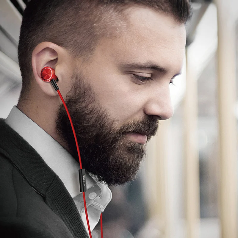 Наушники Baseus Hybrid Pro HD проводные наушники Hi Fi металлическая стерео гарнитура с