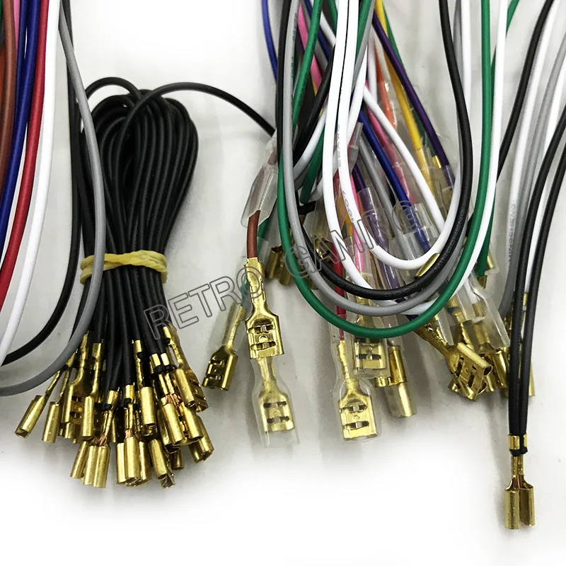 10 шт Jamma жгут 28 pin с 5 6 кнопками провода экшен кнопка для шасси аркадная игра