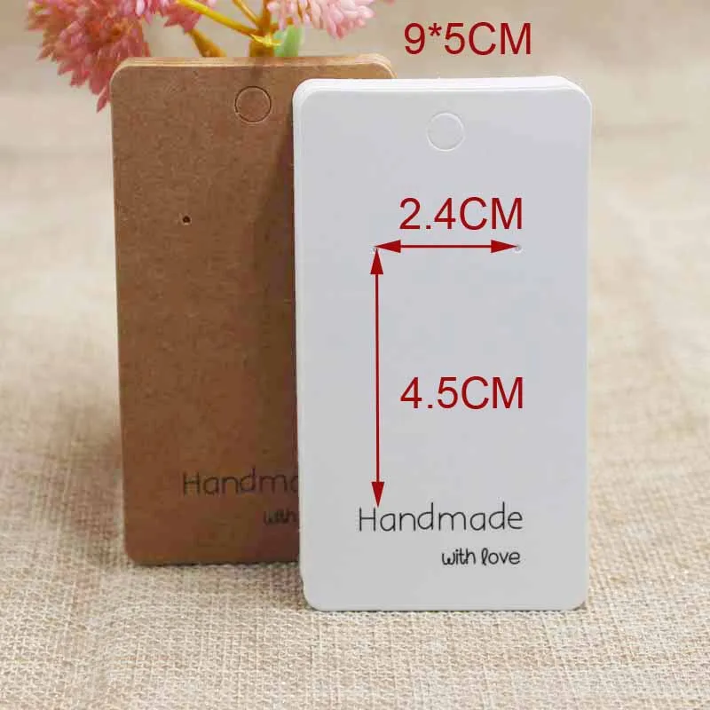 Бирка для посылка жек ручной работы любовь 100 шт. в лоте|handmade earring cards|mulitetag tag |