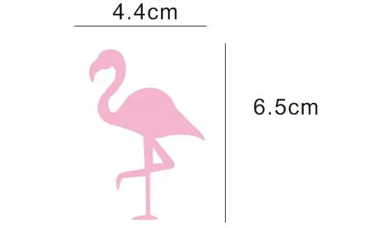 Бесплатная доставка 12 шт. в упаковке модная Фламинго наклейка на стакан бокал для