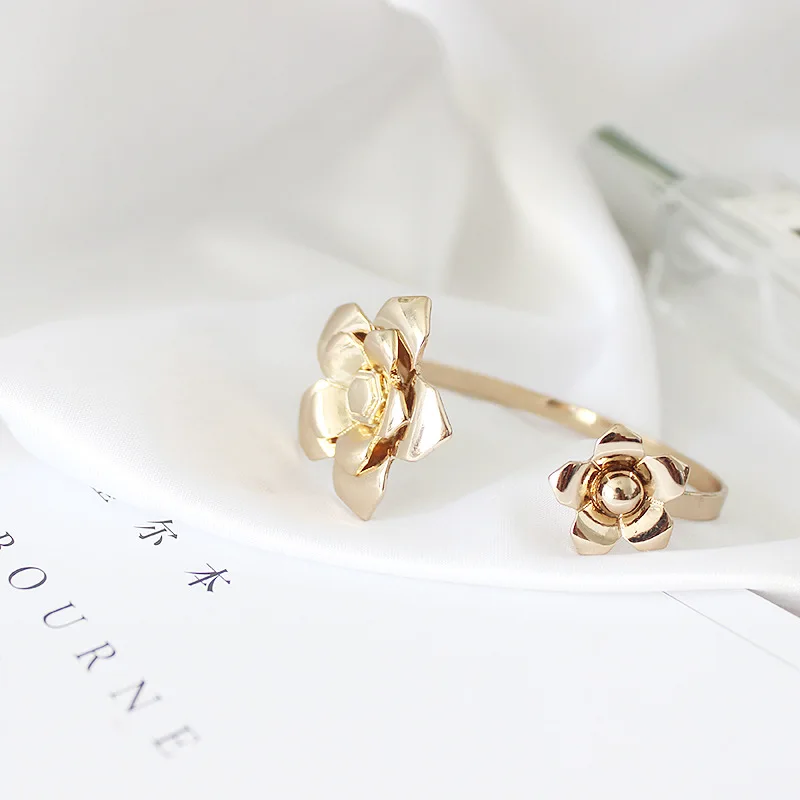 European and American Fashion Flowers Metal Stainless Steel Chain Bracelet Women's Valentine's Day Party Gifts | Украшения и