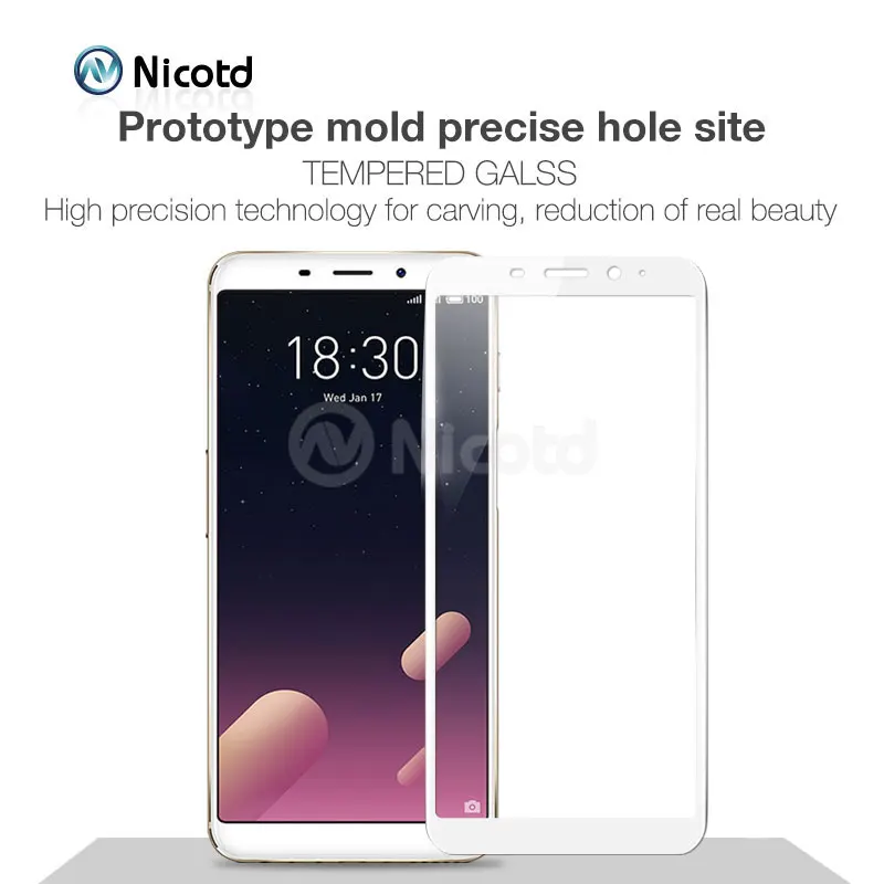 Full Cover Tempered Glass for Meizu M3s Mini M5 Note Screen Protector For Meilan M3 Note Pro 6 Plus