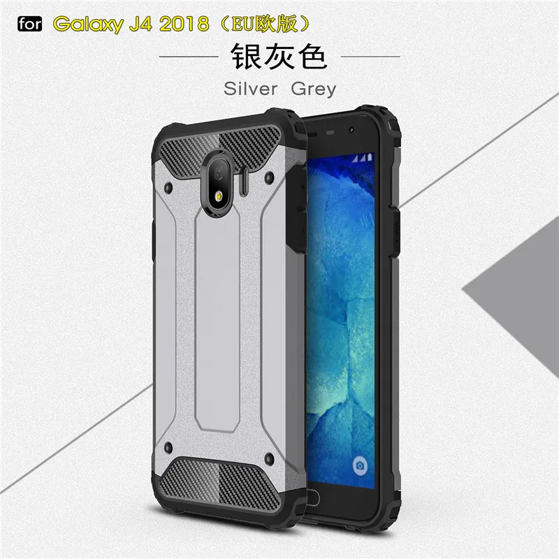 WolfRule чехол для Samsung Galaxy J4 2018 противоударный мягкий силиконовый + жесткий