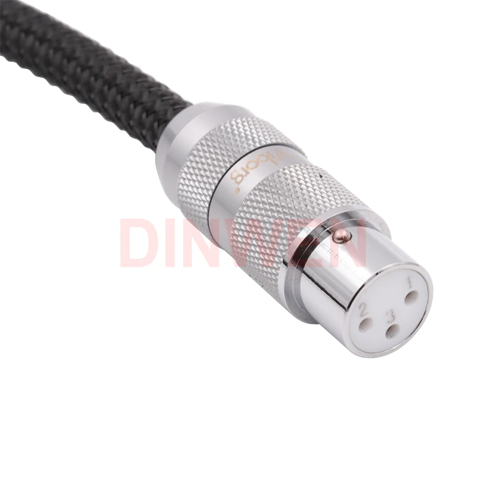 3Pin XLR Удлинительный кабель штекер штекер/фоторазъем с родиевым покрытием