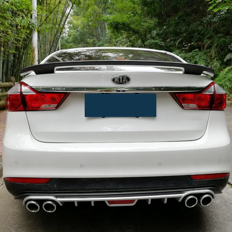 Для KIA FORTE K3 Спойлер ABS Материал углеродная поверхность спортивный автомобильный