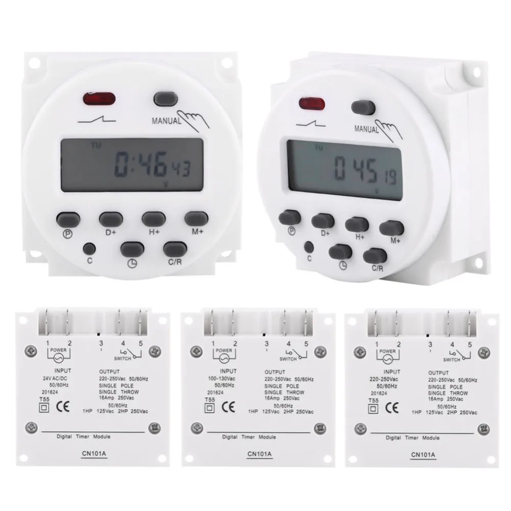CN101A 24V-220V LCD Digital Weekly Programmable Power Timer Time Relay Switch im | Обустройство дома