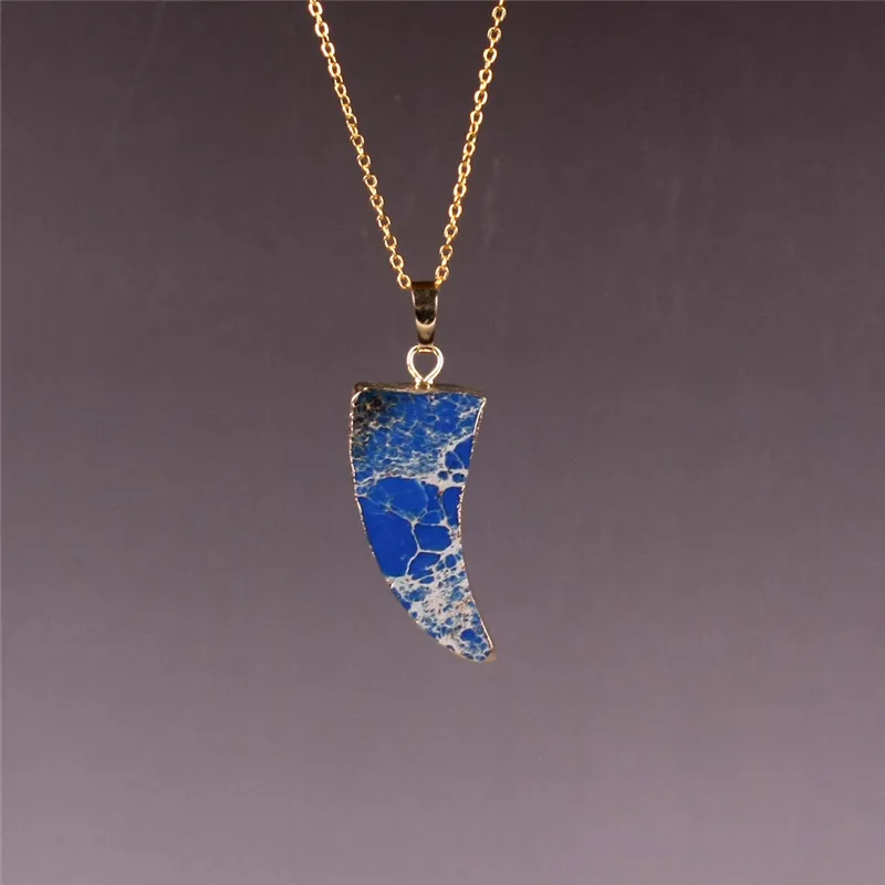 Женское ожерелье ручной работы с кулоном из натурального камня | Украшения и