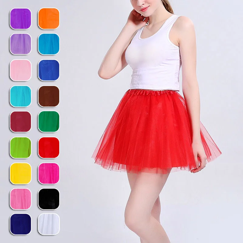 

Dreamlike Women Adult Fancy Ballet Dancewear Tutu 2019 New Fashion Solid Color Pettiskirt Shirt Skirts Dance Fairy Tulle A