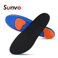 sunvo pu sport insoles for men women running shoes pads insert breathable silicone gel shock absorption cushion insole deodorant