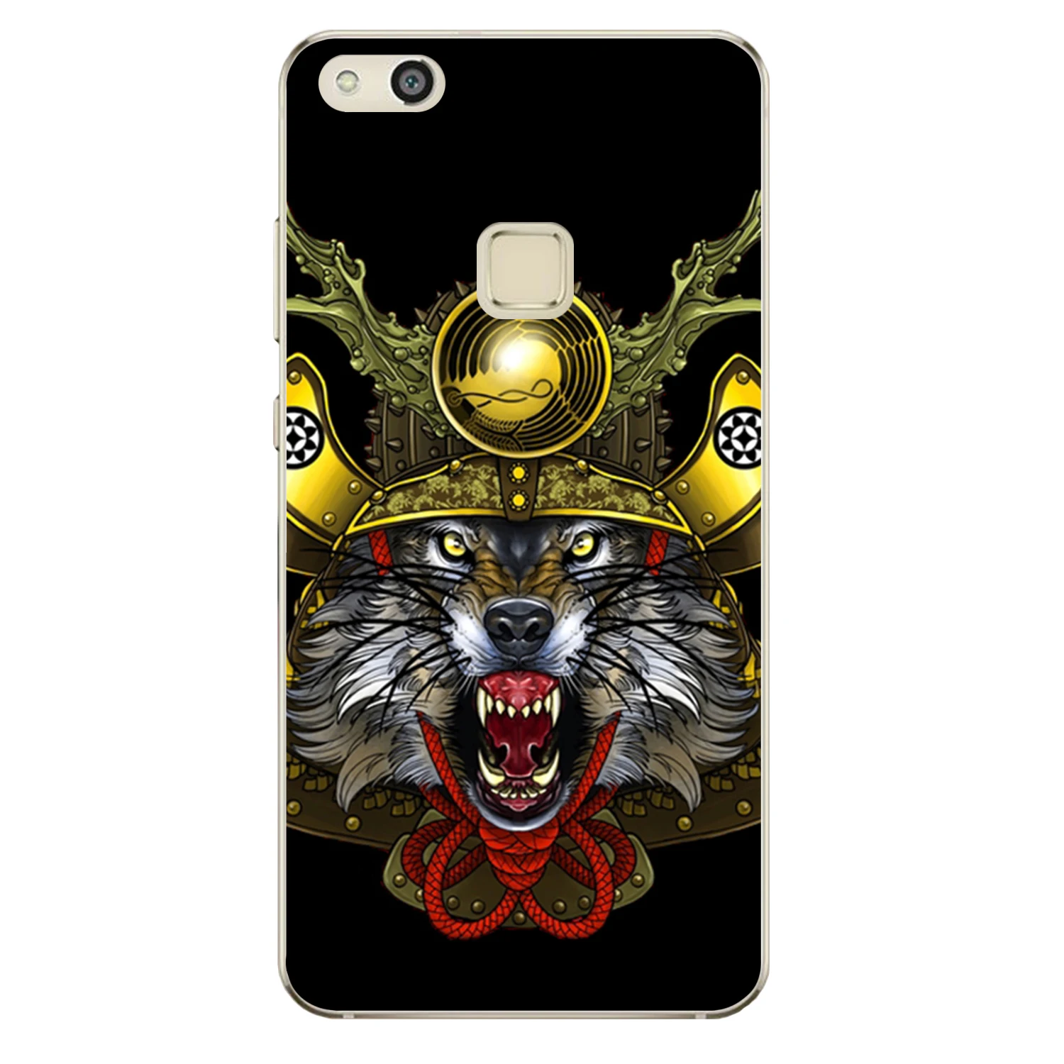 Чехол для Huawei P10 Plus мягкий силиконовый чехол из ТПУ Lite Fundas Angry Gorilla Tiger Wolf Warrior