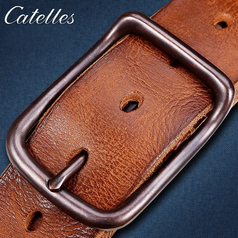 Мужской ремень из натуральной кожи с пряжкой язычком 6010|belt for men leather|vintage beltmale belt |