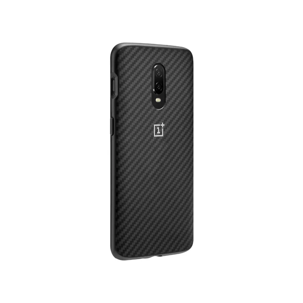 Оригинальный чехол-бампер ONEPLUS 6T из черного дерева нейлона и ТПУ Официальный