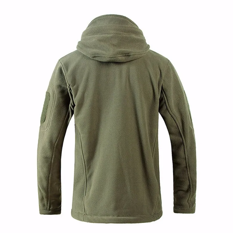 Уличное мужское зимнее пальто армейская тактическая Флисовая теплая верхняя