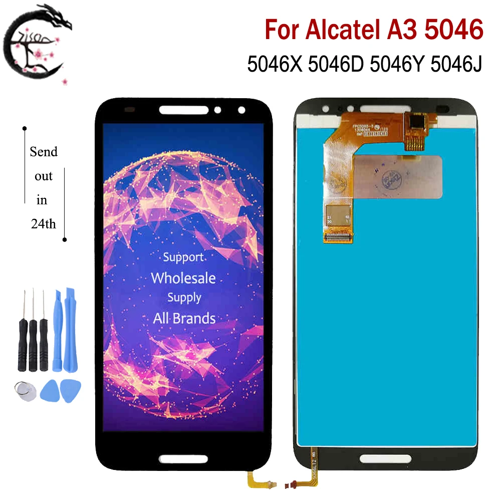 ЖК дисплей 5 0 дюйма для Alcatel A3 5046 сенсорная панель экран с цифровым