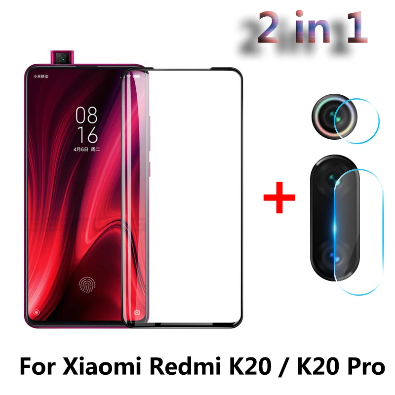 2 в 1 полная защитная пленка для экрана, защита стекла пленка для Xiao mi Red mi K20 mi 9T Pro задняя камера Объектив Закаленное стекло Red mi K20 Pro