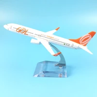 16cm alloy metal model plane brazil air gol airlines boeing 737 b737 800 airways aircraft airplane model w stand gift