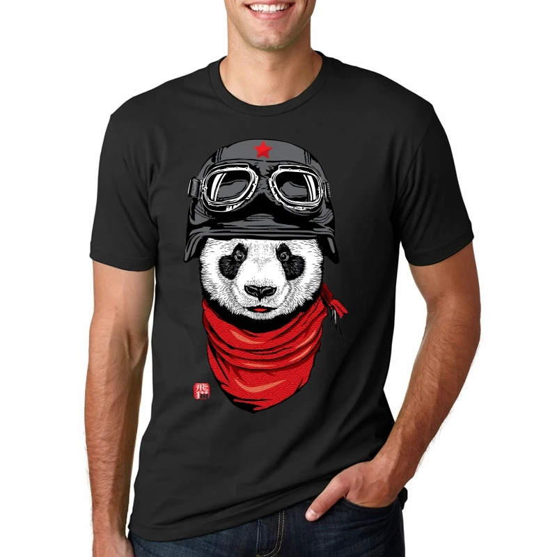 В Счастливый авантюрист Panda Забавный с принтом Женская мода Футболки без рукавов