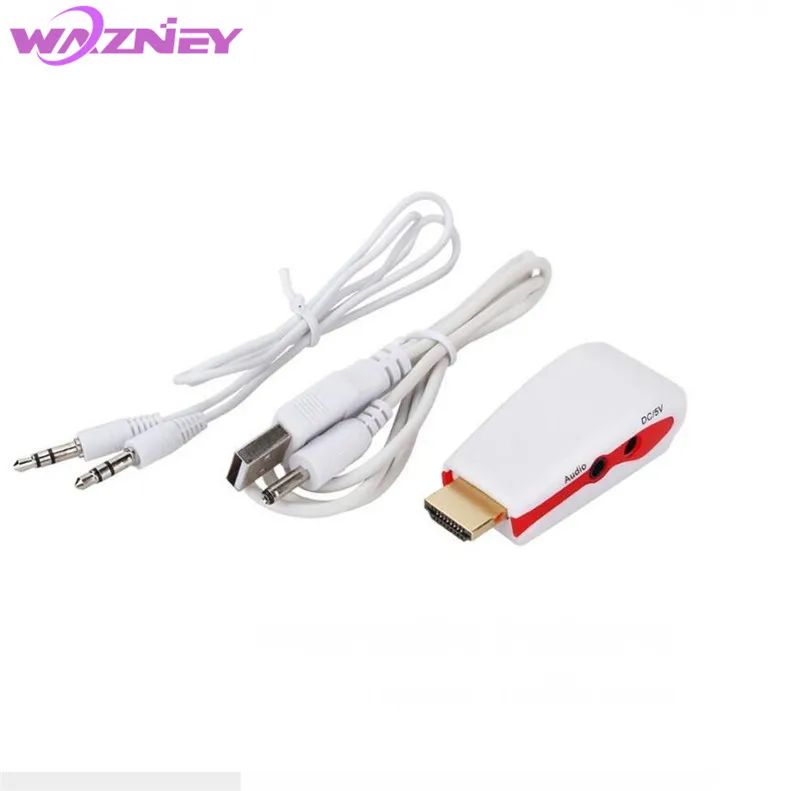 100 шт. адаптер HDMI VGA штекер гнездо разъем преобразователь для XBOX 360 PS2 ноутбука HDTV DVD