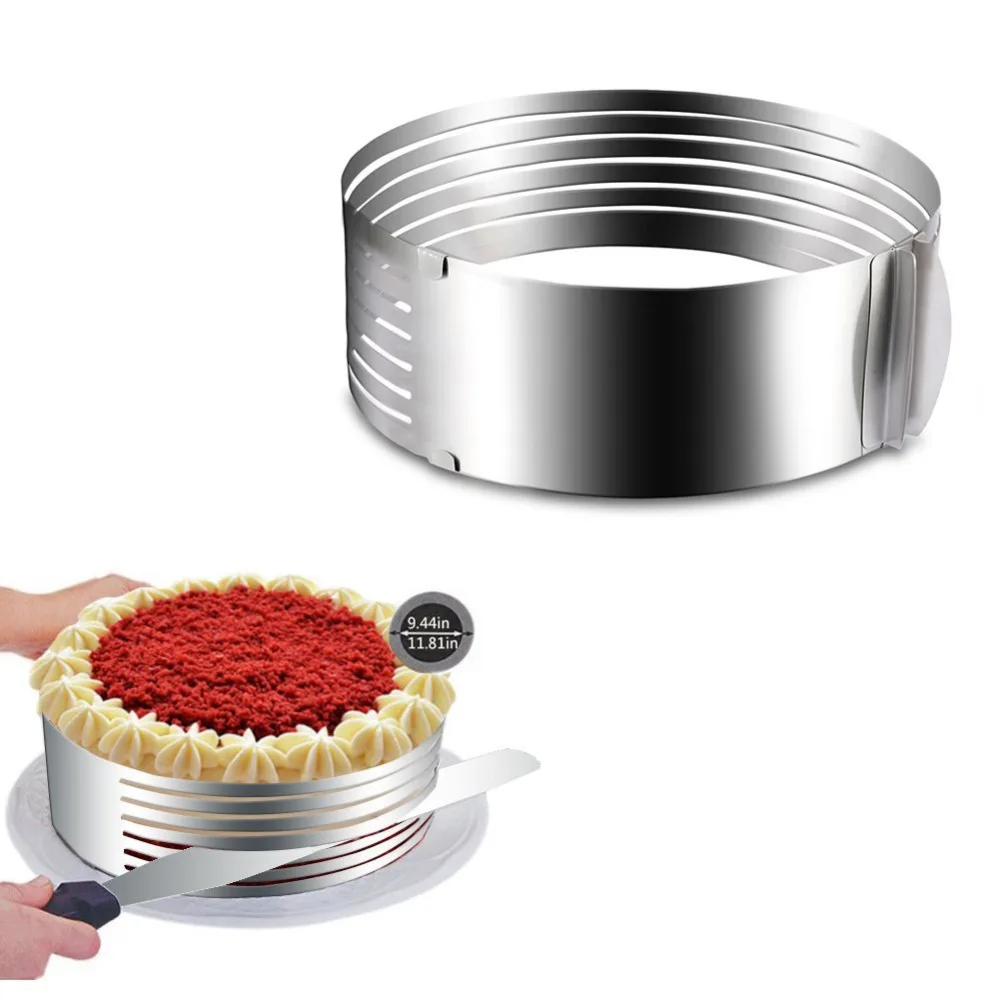 Резак для торта из нержавеющей стали регулируемый слой резак нарезки мусса