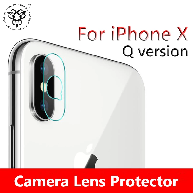 Lainergie 2PCS Upgraded 2.5D For iPhone X Soft Tempered Glass Back Rear Camera Lens Screen Protector Flash Protection Cover | Мобильные