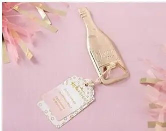 Abridor de cerveza champagne dorado, creativo, regalo de boda, 2018 Uds., env&iacute;o gratuito con DHL, novedad de 100-1