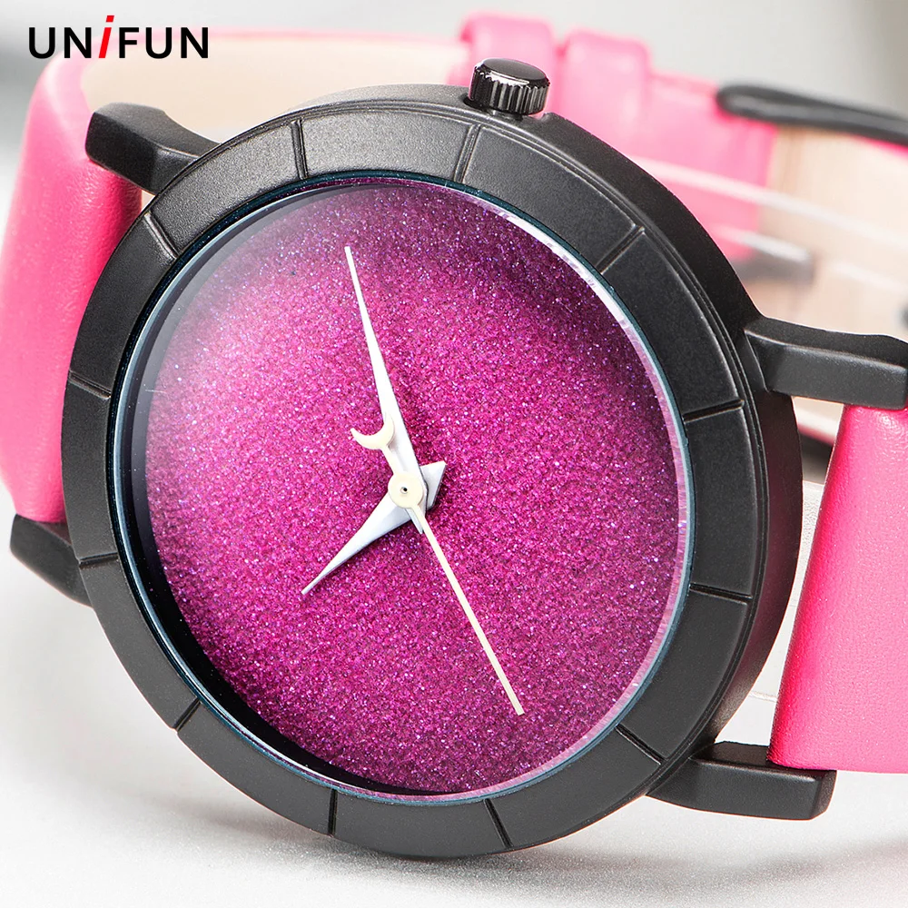 Часы наручные UNIFUN женские кварцевые креативные модные повседневные с