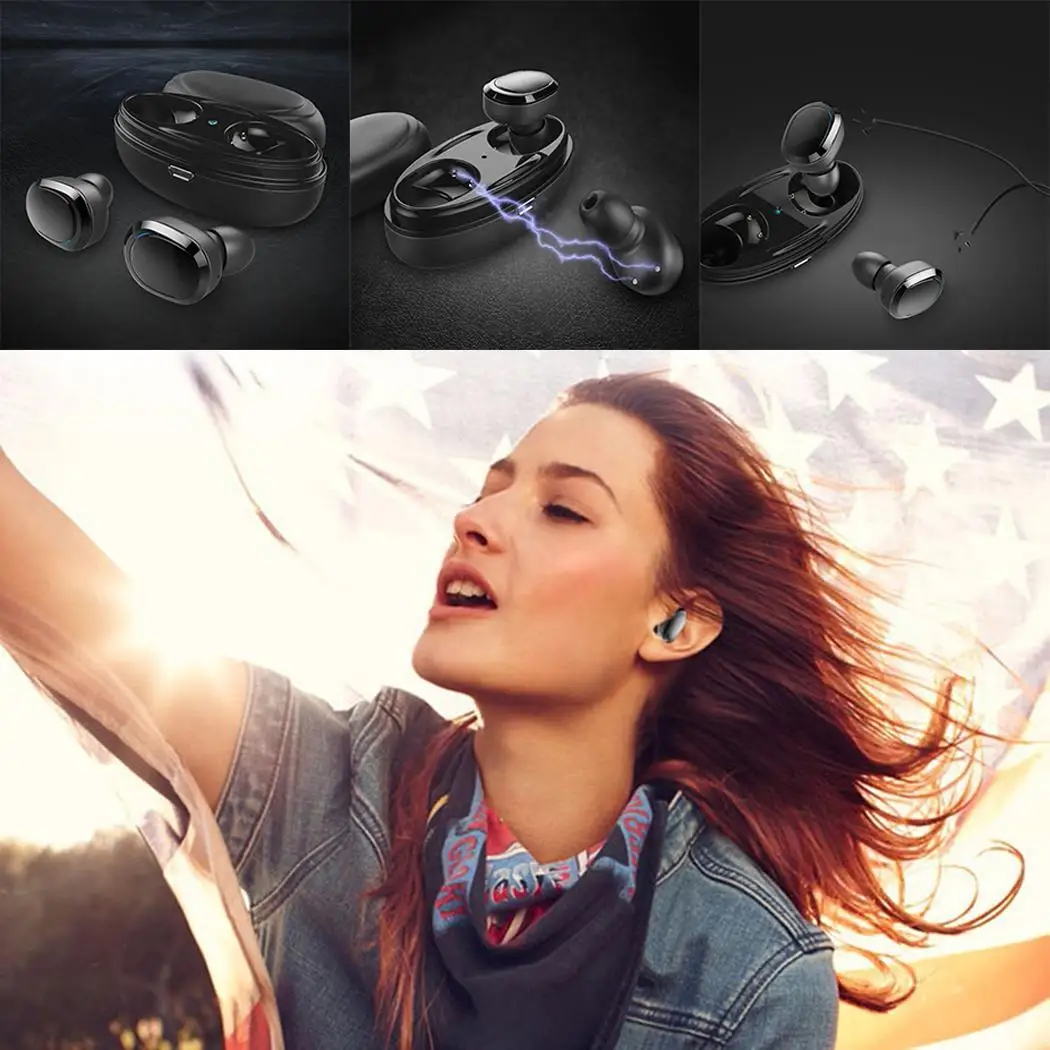 Беспроводные стереонаушники вкладыши Bluetooth 0 5 h 2 3 ч 20 20000 Гц 32|Наушники и
