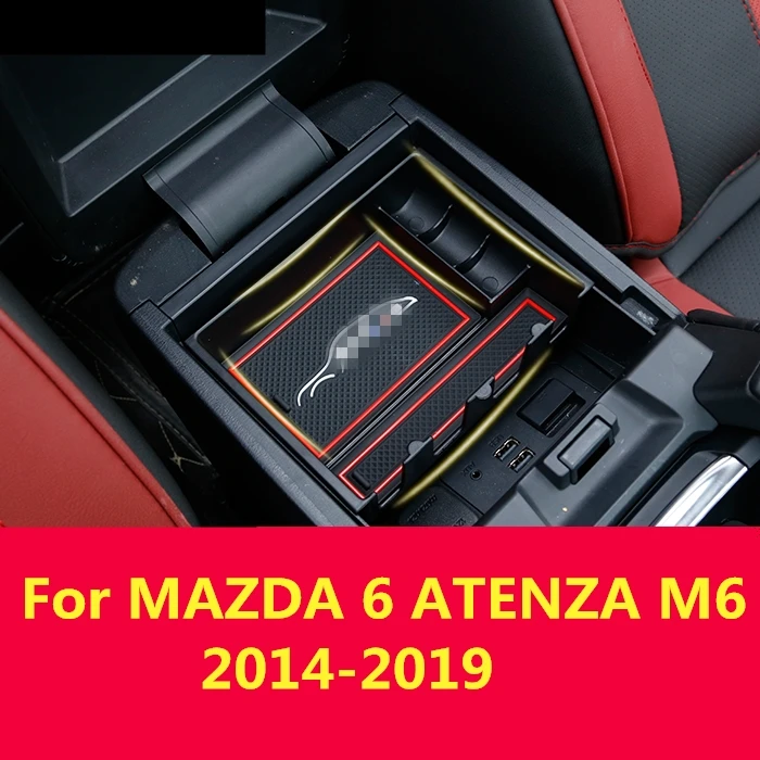 Для MAZDA 6 ATENZA M6 2014 2019 ящик для хранения в подлокотнике автомобиля коробка