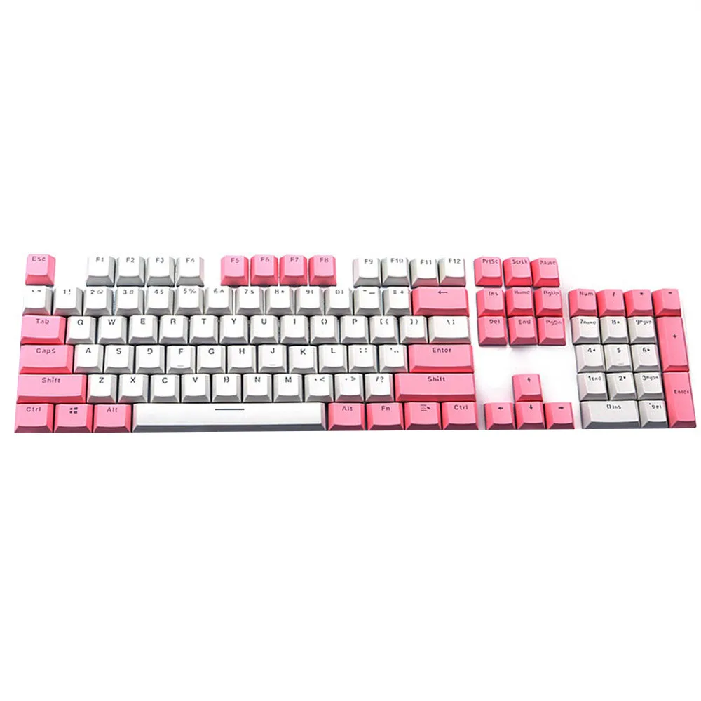 Колпачки для механических клавиш Cherry MX Switch keyboard полупрозрачные двойные колпачки PBT 104 для cherry/Kailh/Gateron 416#2